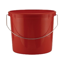 Lancaster 5 QT Red Plastic Bucket